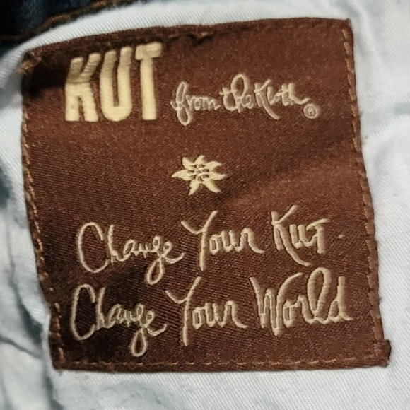 Kut from the Kloth Natalie Bermuda Denim Shorts Size 8 - Picture 13 of 15